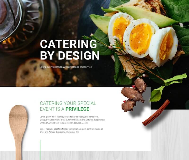 Free Catering Divi Layout Free Catering Divi Layout