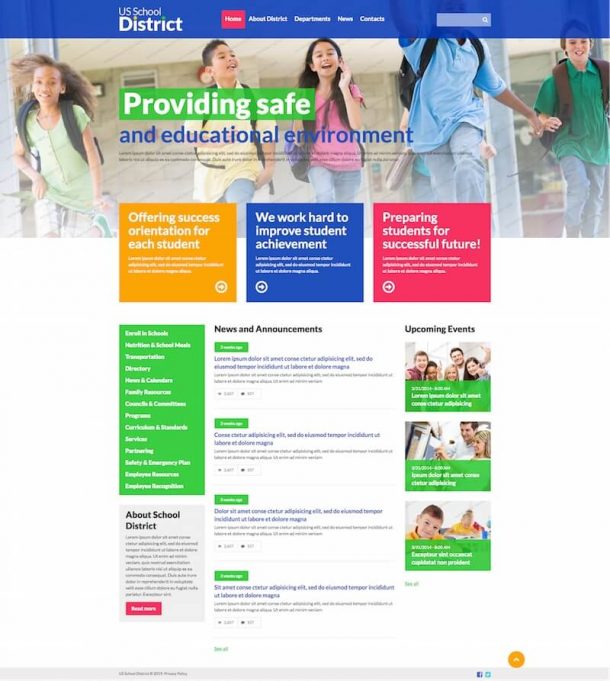 13 Best School Website Templates 2024 Begindot