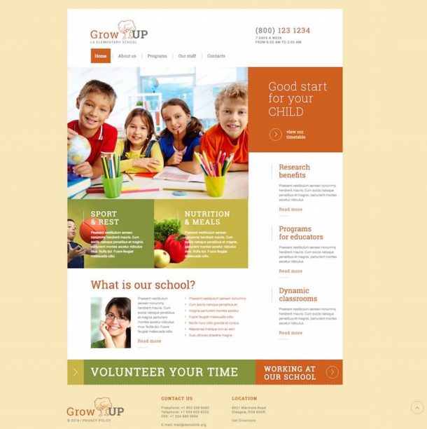 13 Best School Website Templates 2024 Begindot