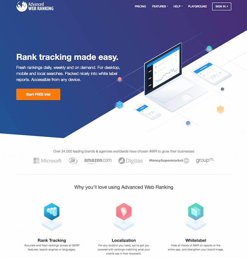 rank tracking tool Advanced Web Ranking
