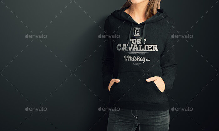 Women Hoodie Mockup