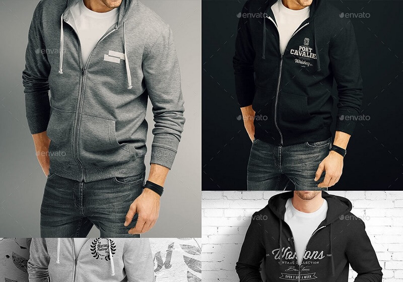 Hoodie-Pullover-Bundle-Mockup