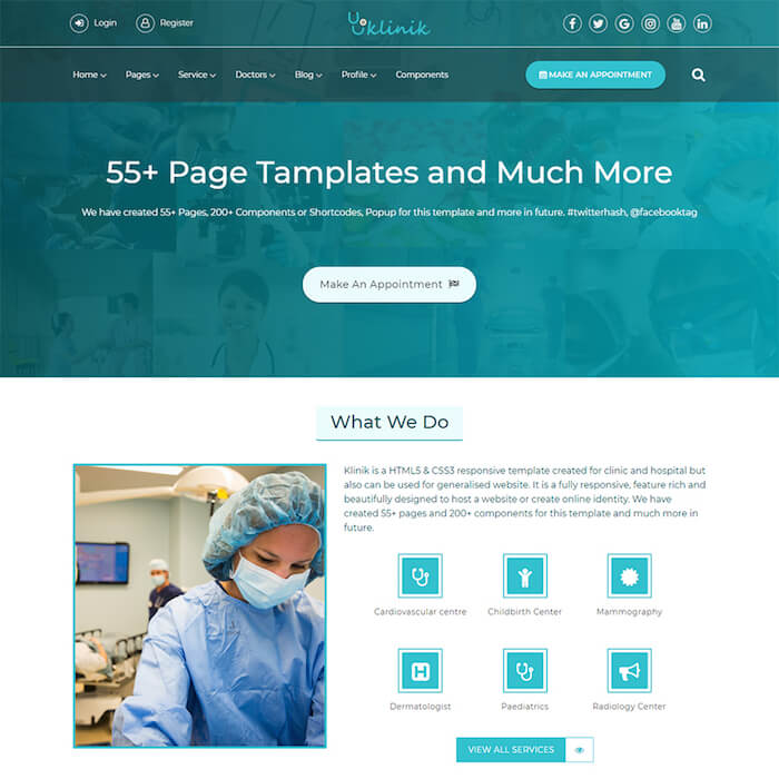 Klinik Medical HTML Template Klinik