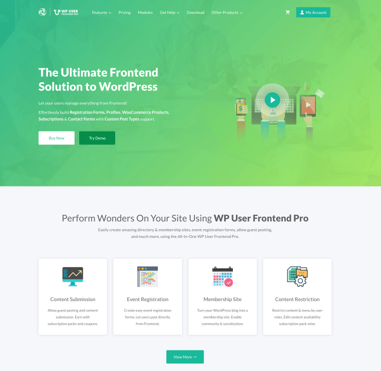 WP User Frontend Pro WP User Frontend Pro