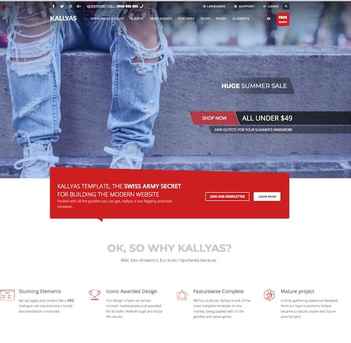 kallyas HTML Template Kallyas HTML template