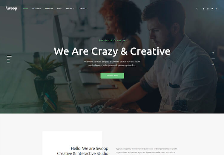 swoop web studio theme Swoop Theme
