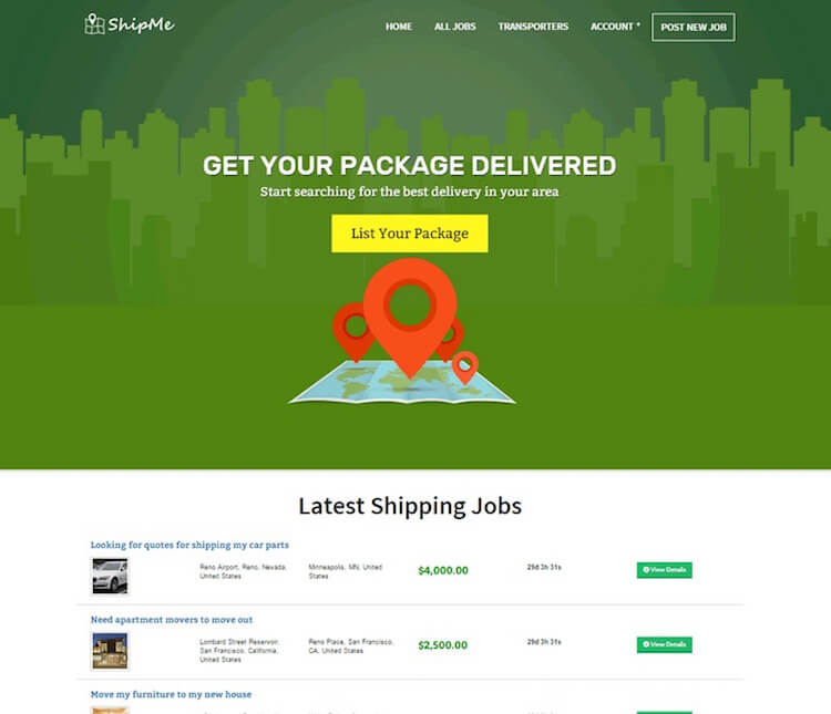 shipme theme wordpress ShipMe Theme