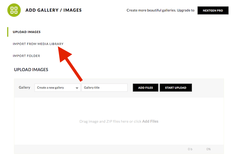Add Images to Your Gallery