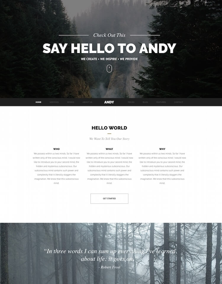 Andy Creative Joomla-Vorlage