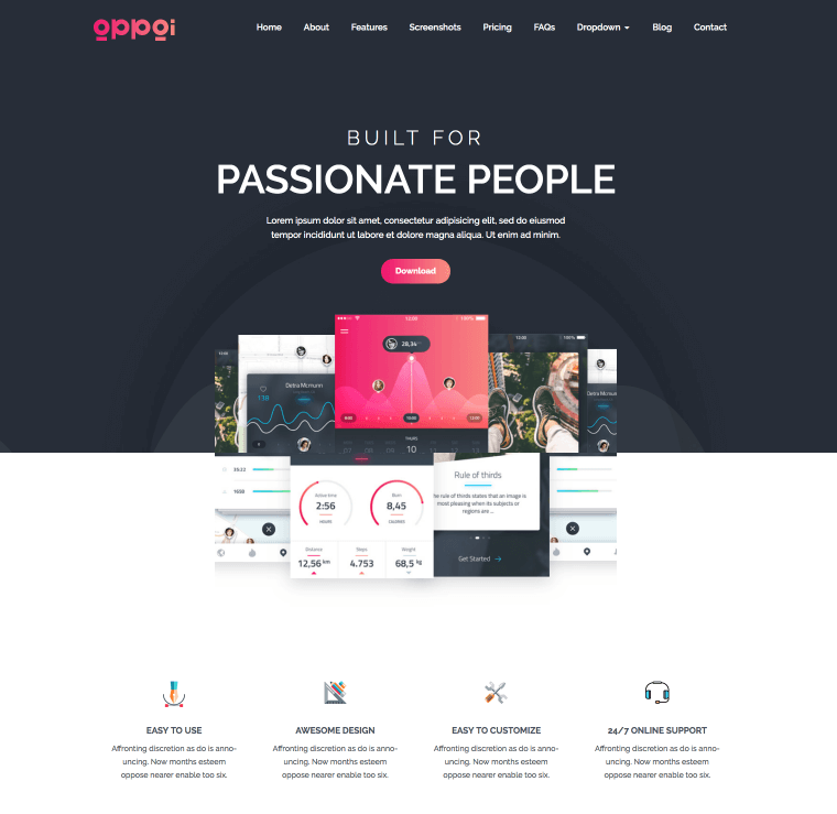 Appai App Landing WordPress Theme Appai Theme