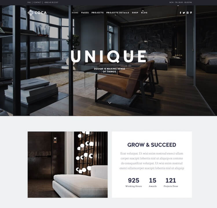 COCA HTML Template