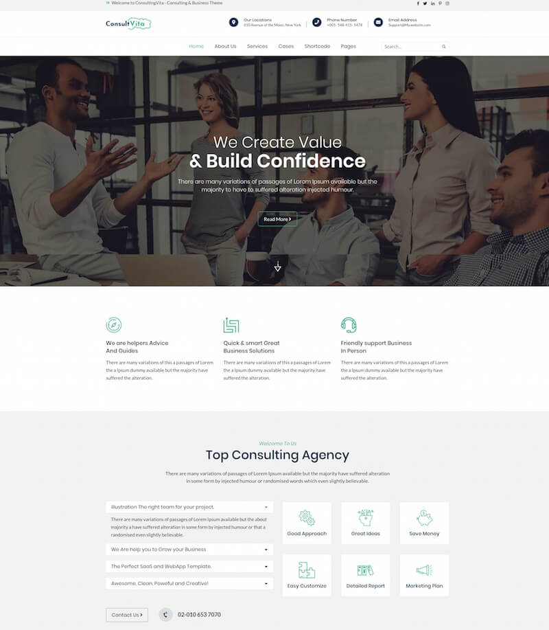 Consult Vita HTML Template