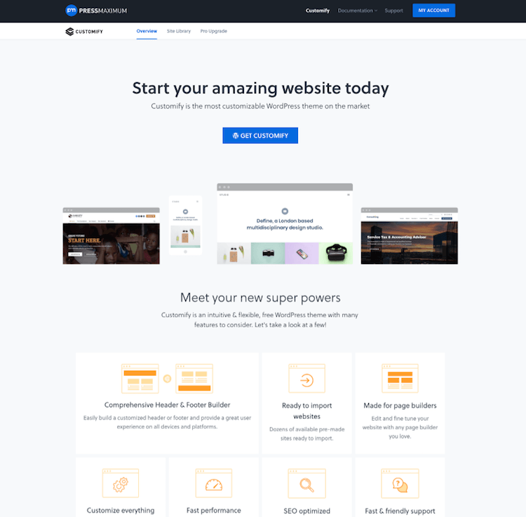 Customify Customify Theme