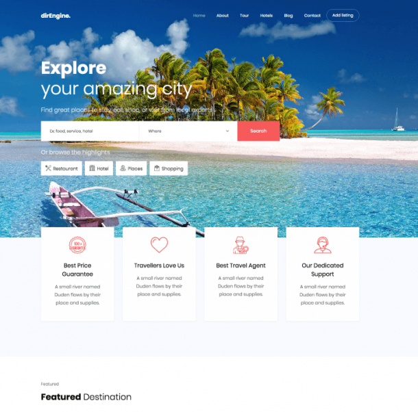 travel agency website wix