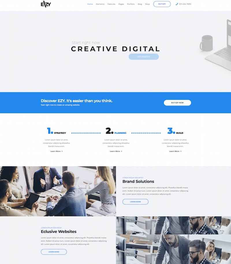 EZY Multi Purpose HTML5 Template EZY HTML Template