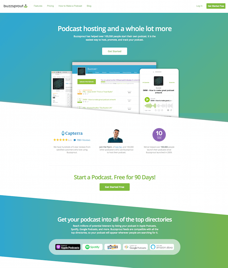 Free Podcast Hosting Buzzsprout Buzzsprout Podcast Hosting