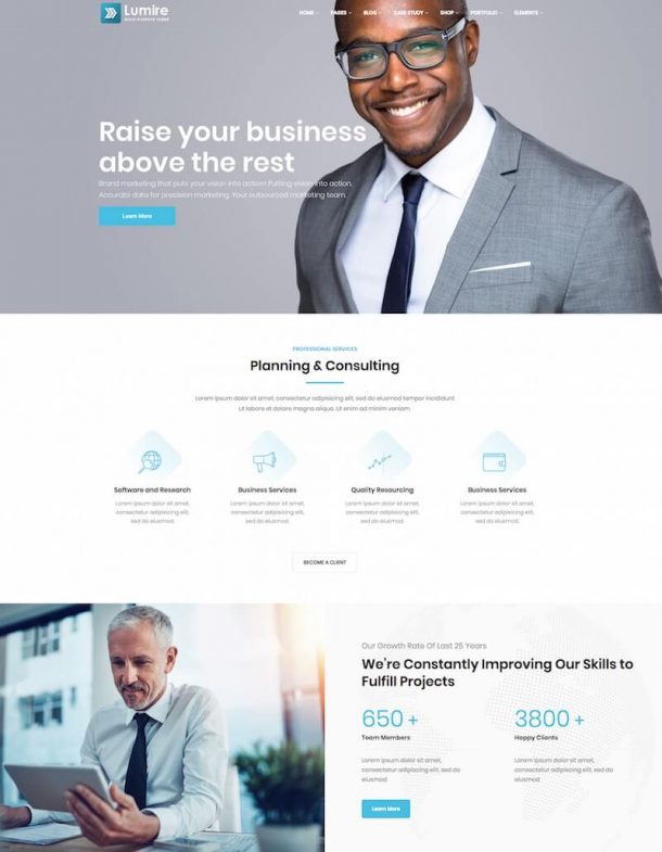 Best HTML Consulting Business Website Templates | BeginDot