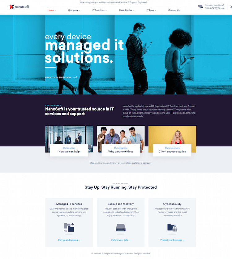 NanoSoft – WordPress theme Nanosoft Theme