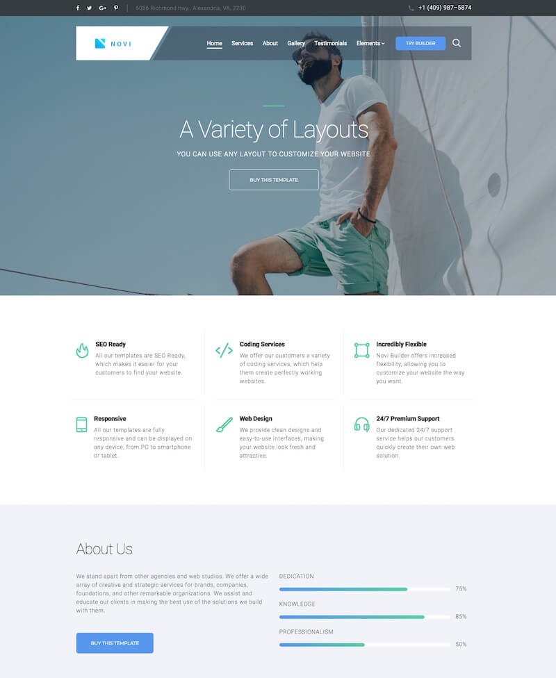 Novi HTML Template