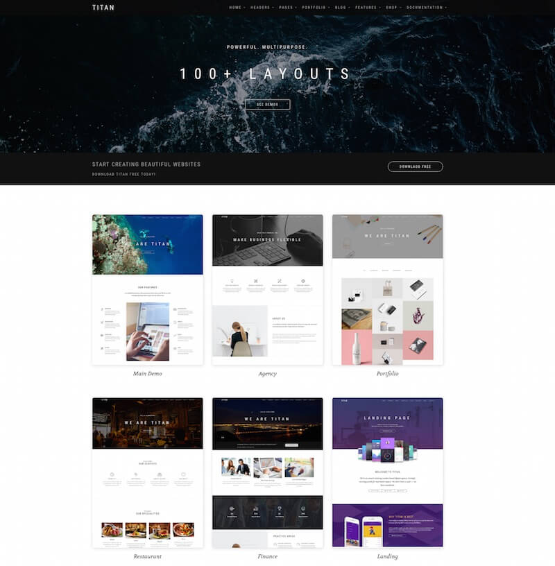 Titan Multipurpose HTML5 Template Titan HTML Template