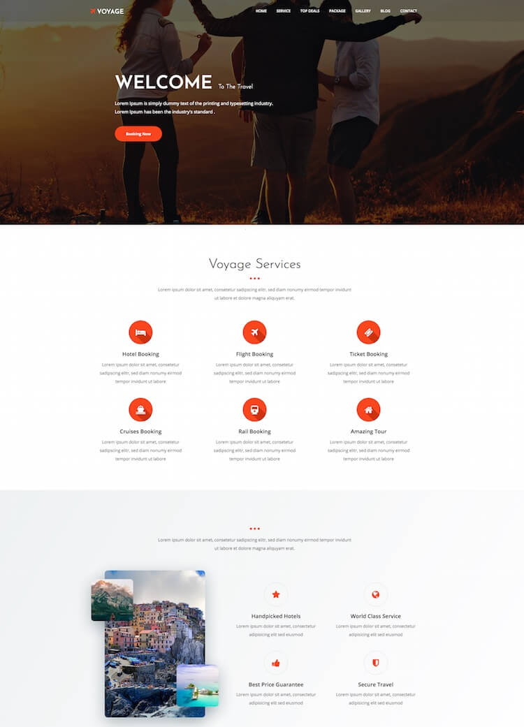 Voyage HTML Template