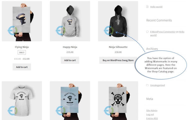 WooCommerce Product Image Watermark Plugin