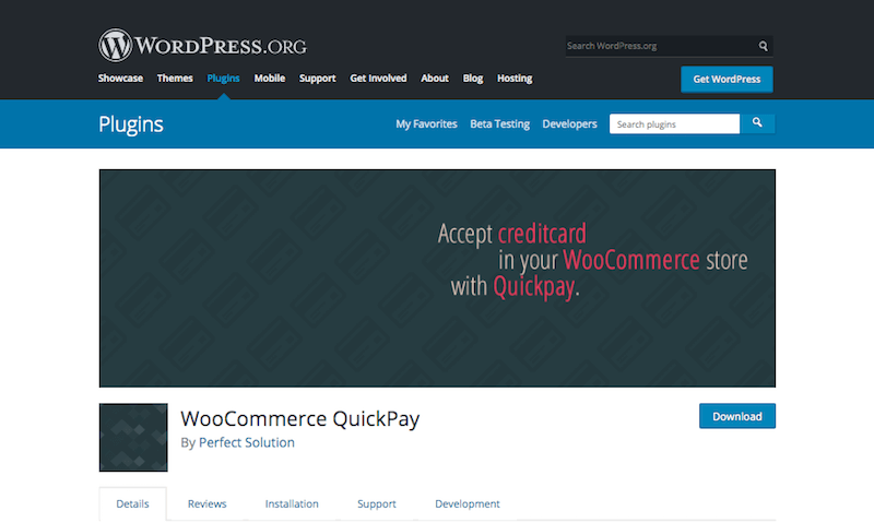 QuickPay for WordPress