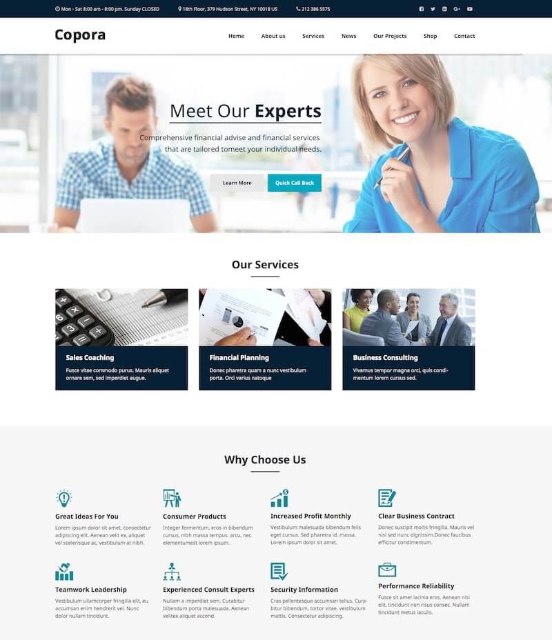 corporate services html5 template Corporate HTML Template