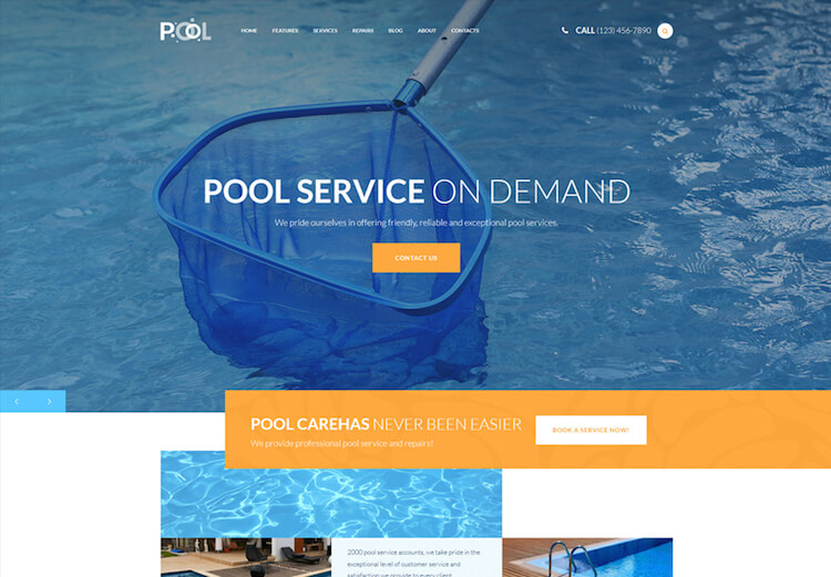 Pool Maintenance Services WordPress Theme