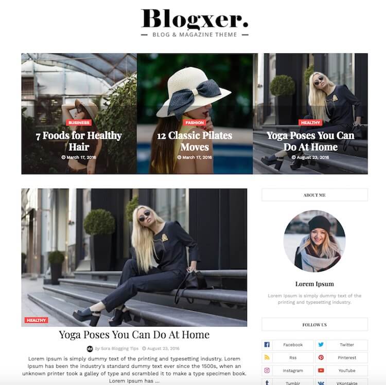 Blogxer-Blogger-Template