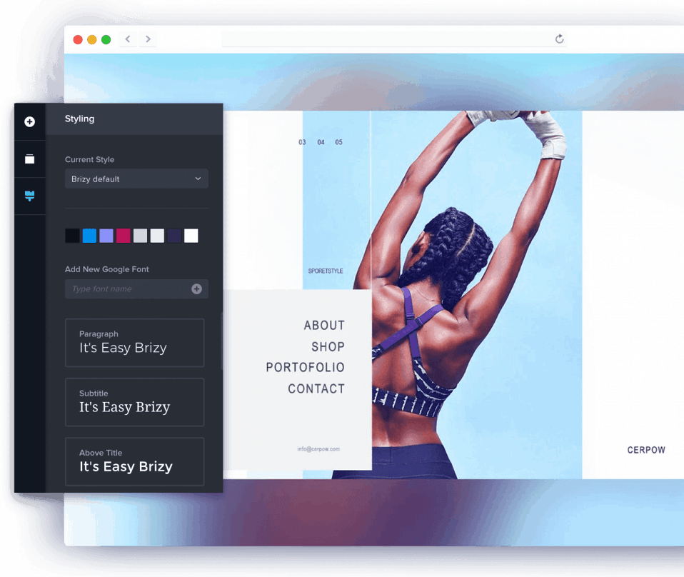 Brizy Builder Design Elements