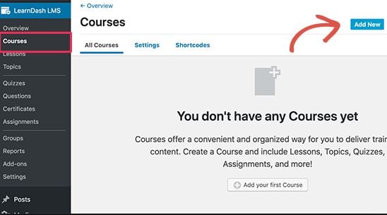 courses adding
