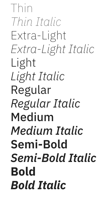IBM Plex Sans IBM Plex Sans