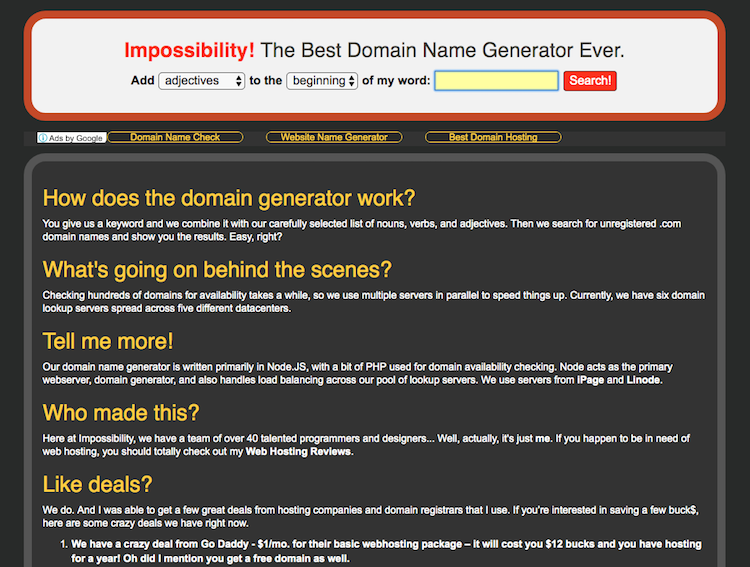 Impossibility Impossibility