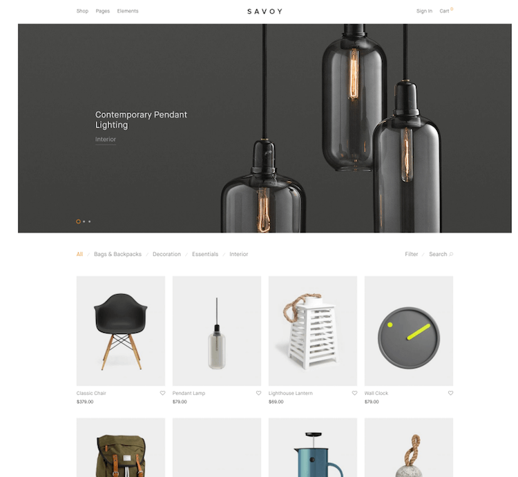 Savoy Theme Savoy Theme