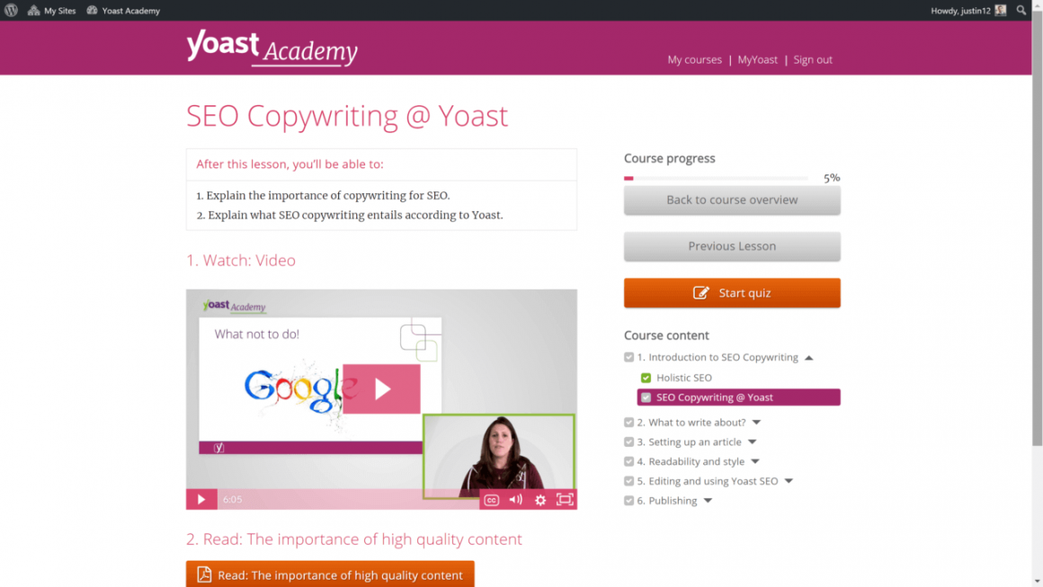 Yoast-Akademie