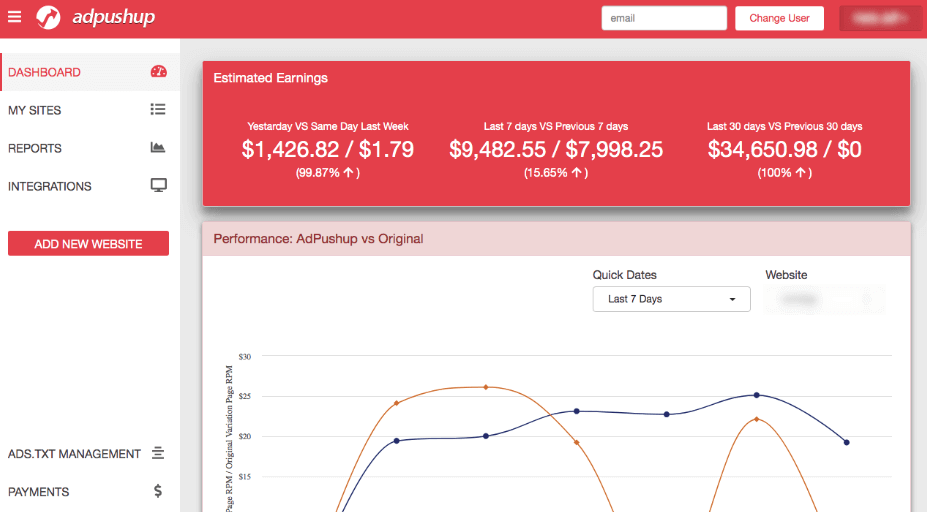 AP Dashboard MonetizeMore review