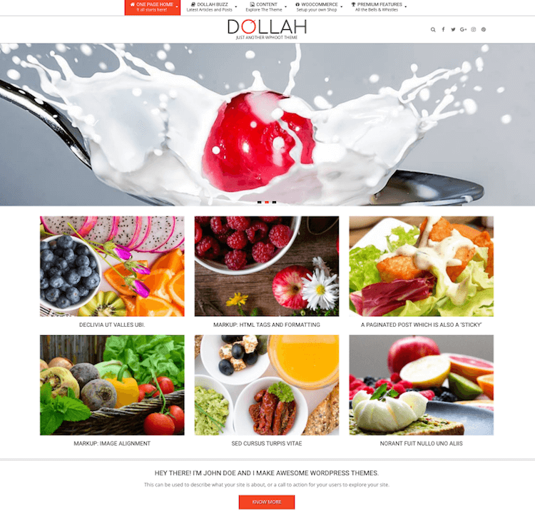 Dollah WordPress Theme