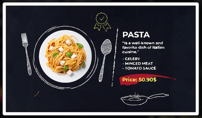 Food Menu Presentation Food Menu Presentation