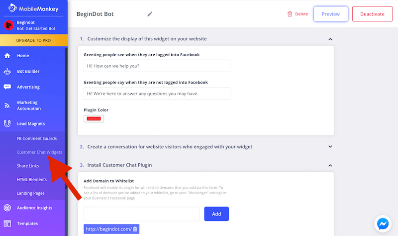 MobileMonkey Chatbot MobileMonkey ChatBot