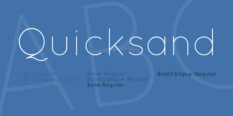 Quicksand Font Family Quicksand Font Family