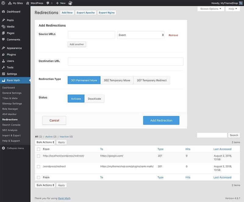 Rank Math Redirection Manager Full Rank-Math-Redirection-Manager-Full