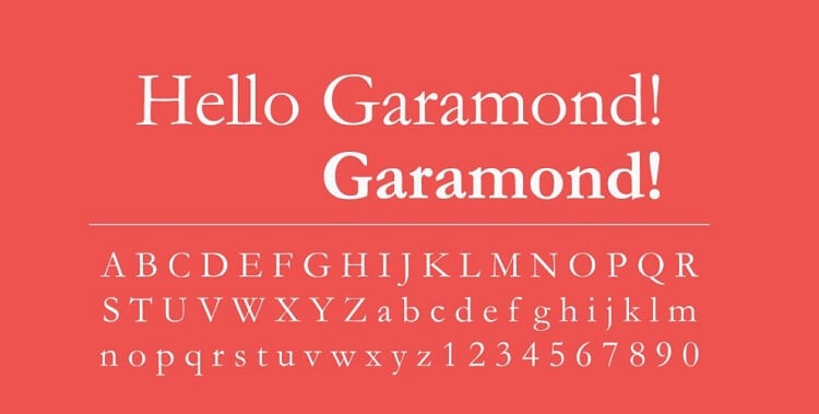 Garamond Font