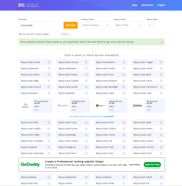 Big Business Name Generators