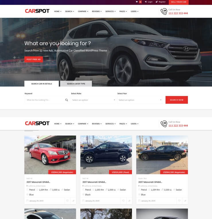 CarSpot Theme CarSpot Theme