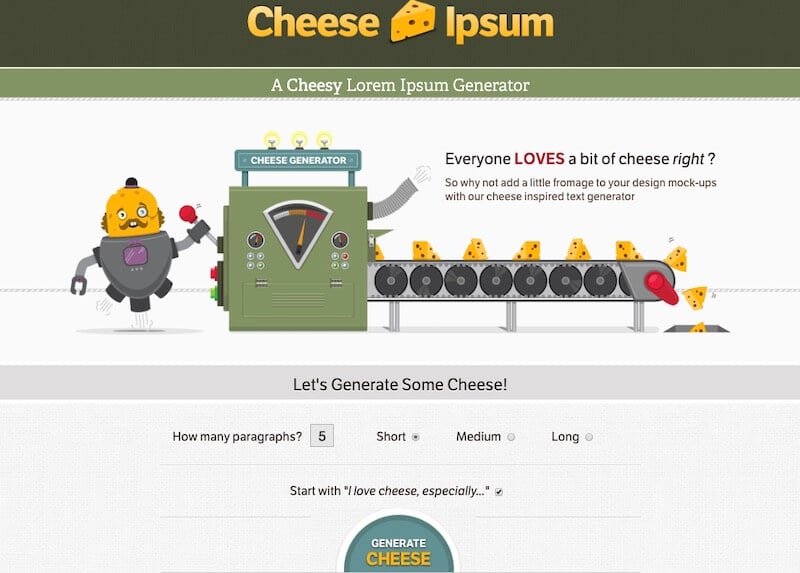 Cheese Ipsum