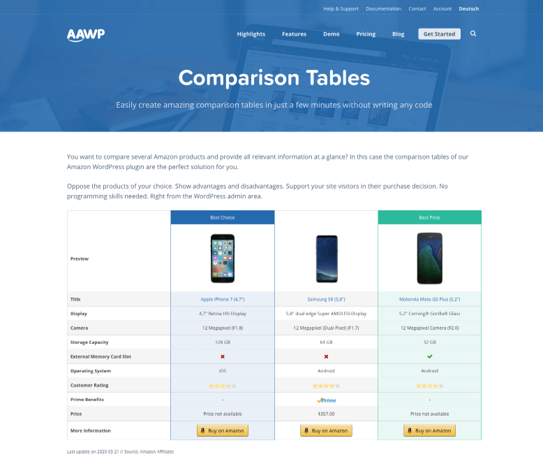 Product Comparison Plugins