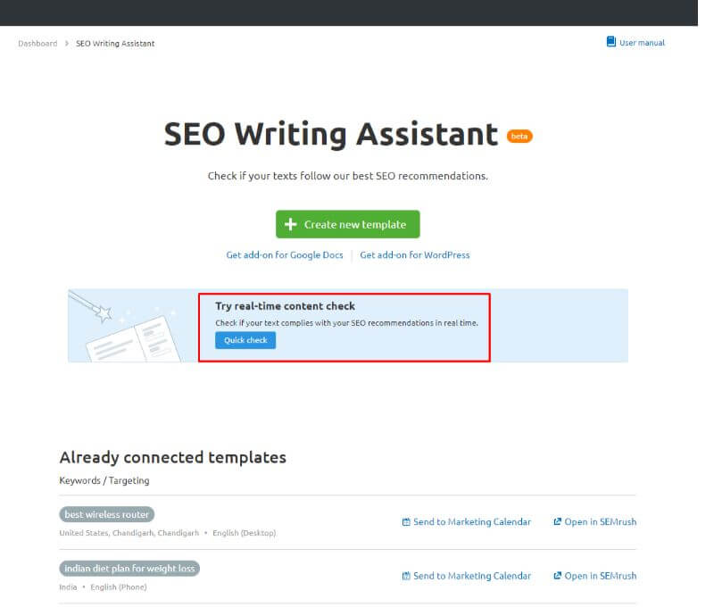 SEMrush SEO Writing Assistant SEMrush SEO Writing Assistant