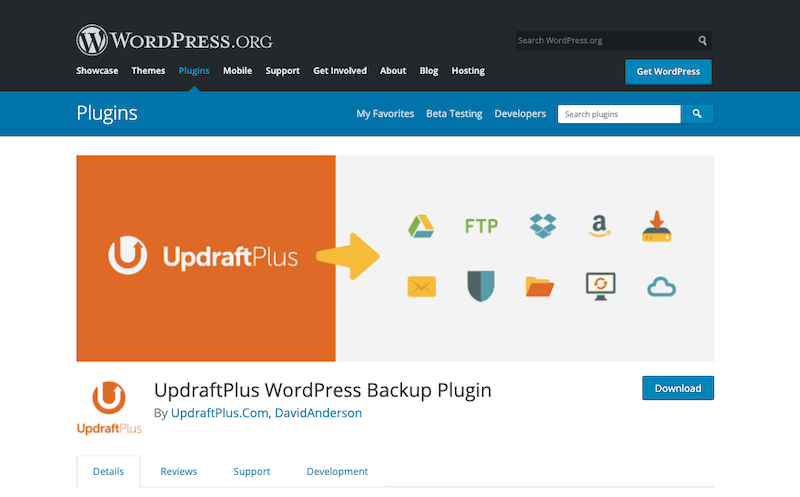 UpdraftPlus WordPress Backup Plugin