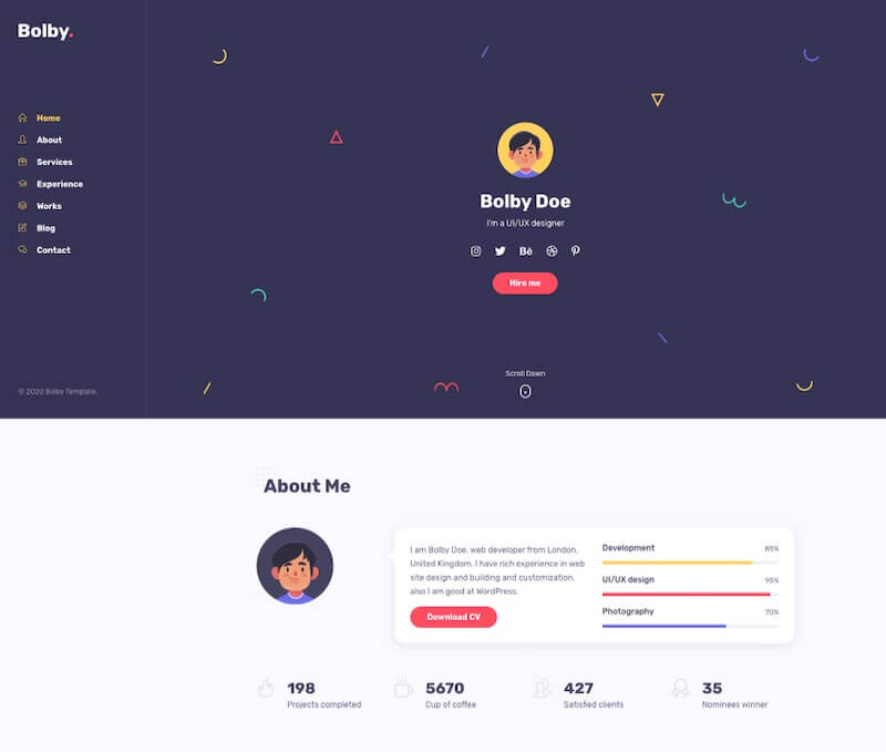 Bolby Portfolio Template